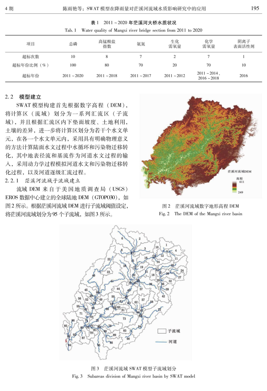 SWAT模型在降雨量对茫溪河流域水质影响研究中的应用.pdf_第3页