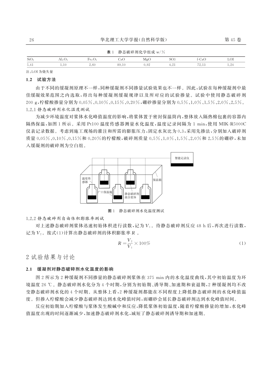 不同种类缓凝剂对静态破碎剂性能的影响.pdf_第2页