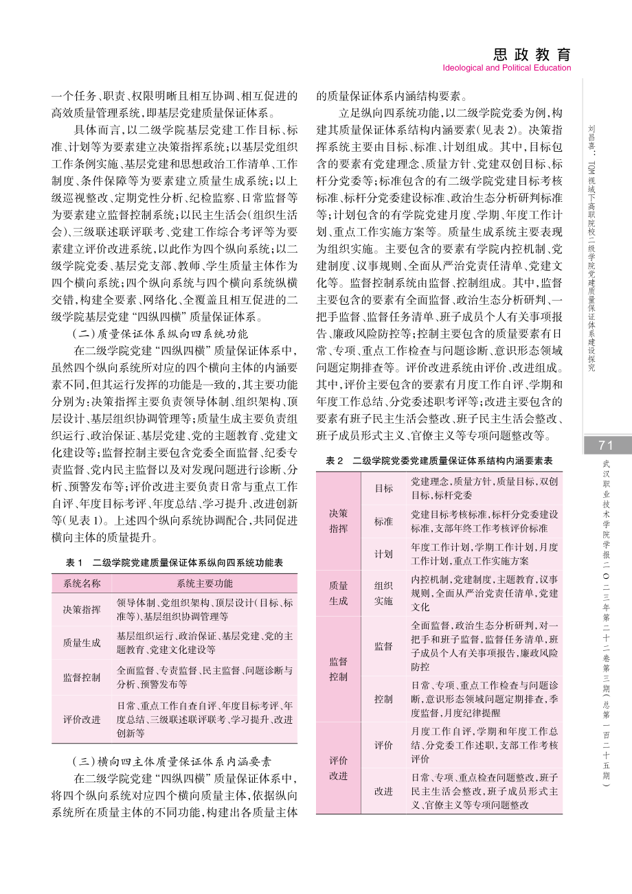 TQM视域下高职院校二级学院党建质量保证体系建设探究.pdf_第3页