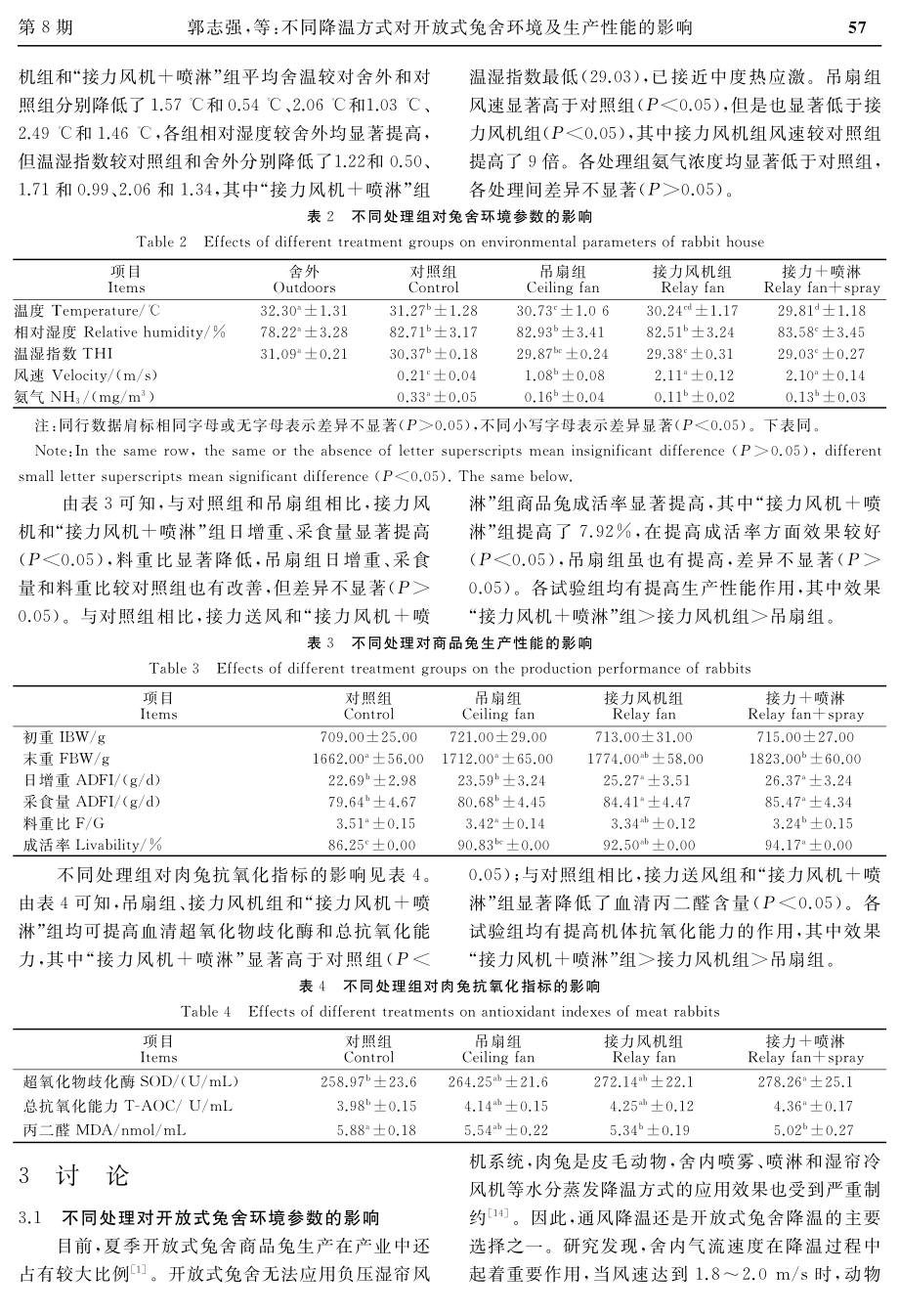 不同降温方式对开放式兔舍环境及生产性能的影响.pdf_第3页