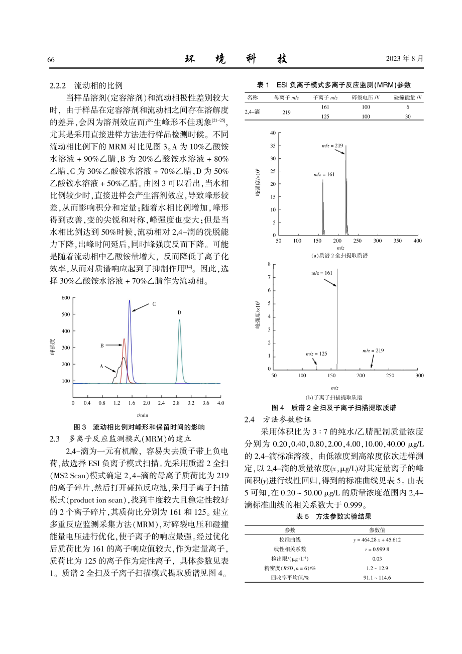 超高效液相色谱_串联质谱法测定水体中2%2C4-滴.pdf_第3页