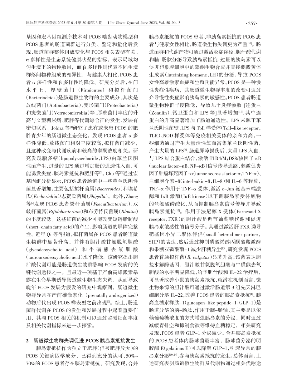 肠道微生物群失调对多囊卵巢综合征的影响.pdf_第2页