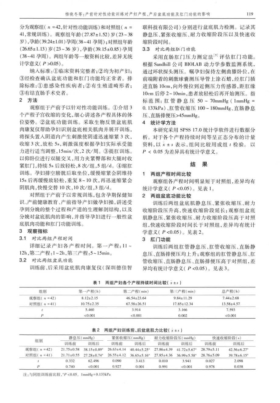 产前针对性功能训练对产妇产程、产后盆底功能及肛门功能的影响.pdf_第2页