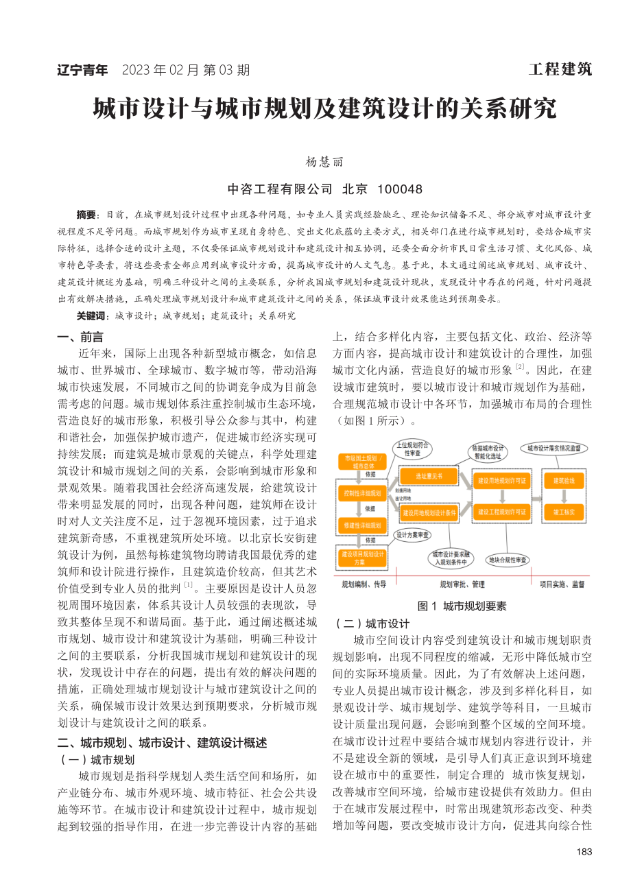 城市设计与城市规划及建筑设计的关系研究.pdf_第1页