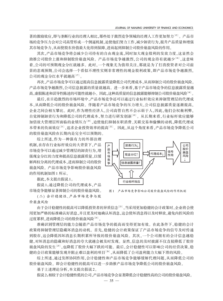 产品市场竞争、代理成本与股价崩盘风险.pdf_第3页