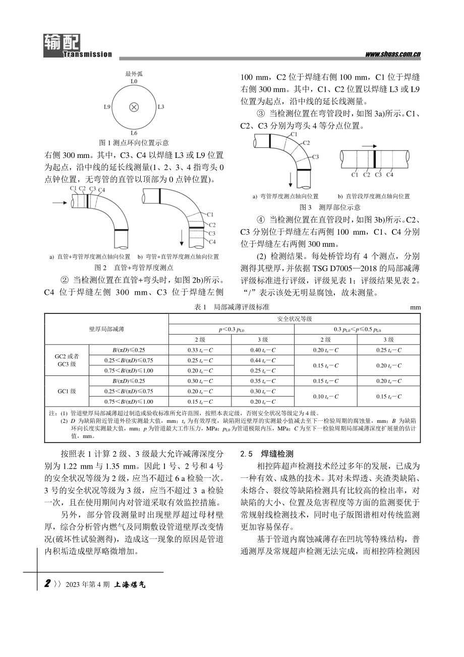 城市燃气跨越钢质管道的锈蚀评价及处理方案.pdf_第2页