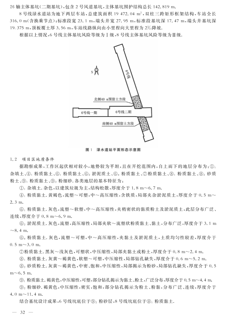 超深斜交换乘地铁车站基坑开挖施工技术分析及效果评价.pdf_第2页