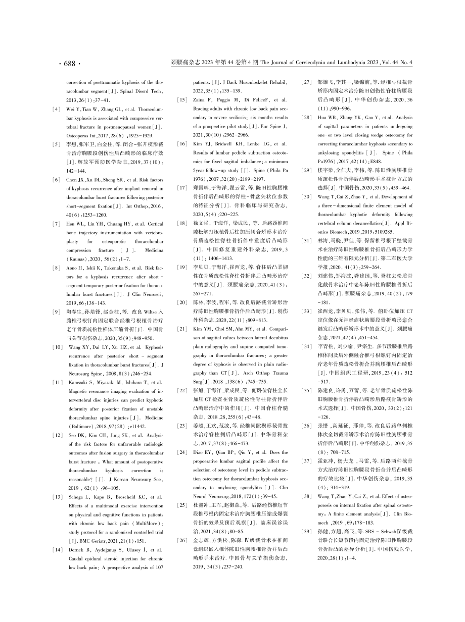 陈旧性脊柱骨折伴后凸畸形治疗研究进展.pdf_第3页