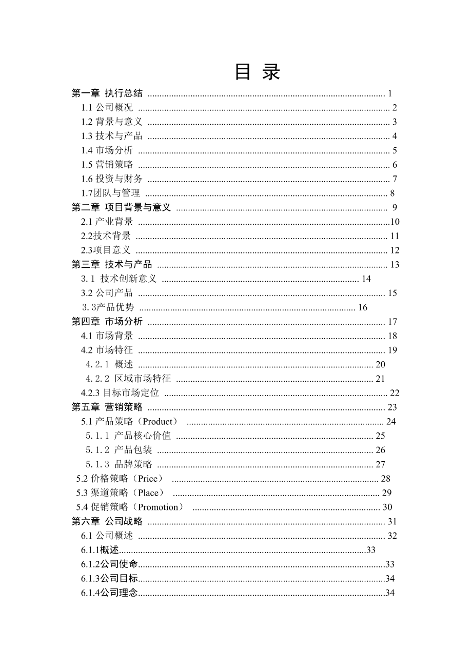 创文智能玩具文化有限公司创业计划书.doc_第1页