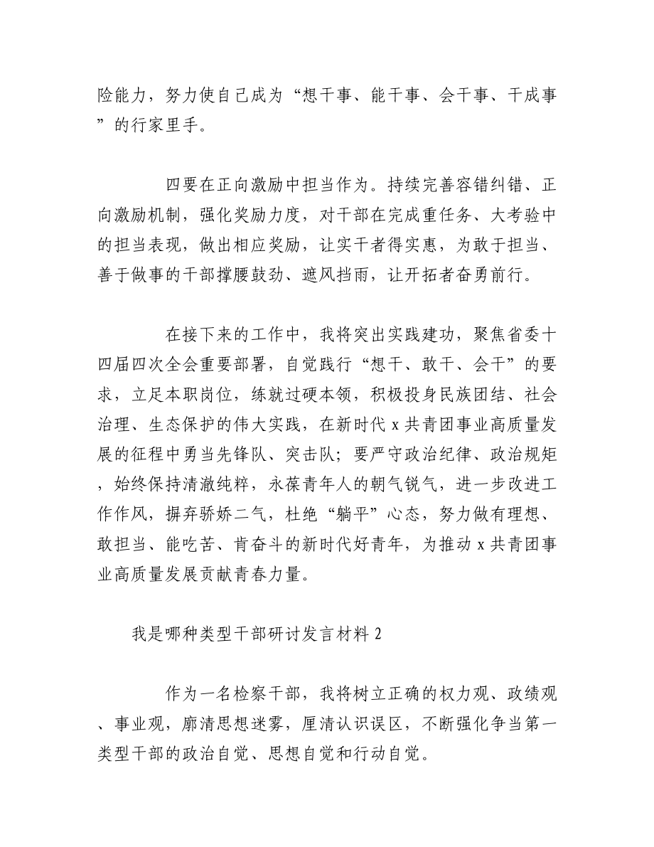 2023年（4篇）我是哪种类型干部研讨发言材料.docx_第2页