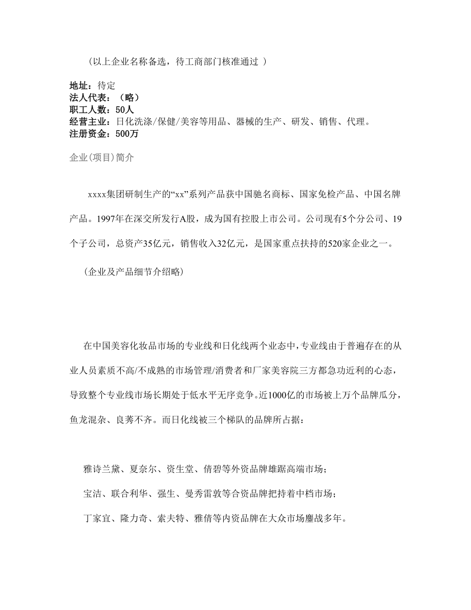 全国高校化妆品市场商业计划书.doc_第2页