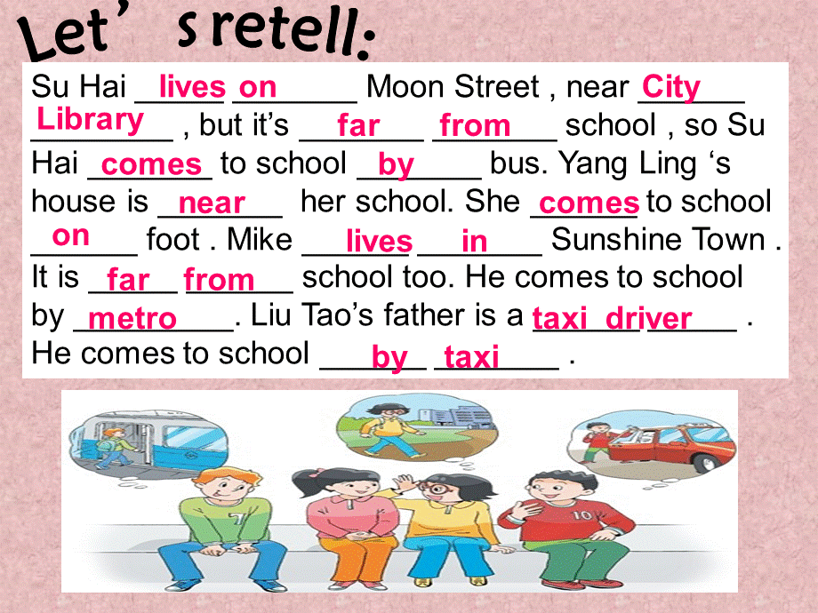 牛津译林版小学英语五下《Unit 2 How do you come to school》PPT课件 (1).ppt_第3页