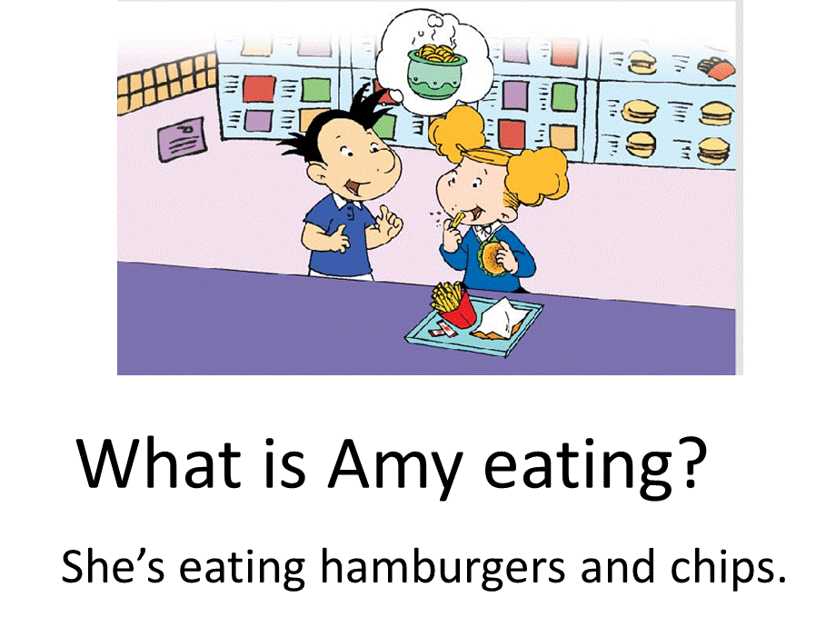 Module 1《Unit 2 I’m eating hamburgers and chips》ppt课件3.ppt_第2页