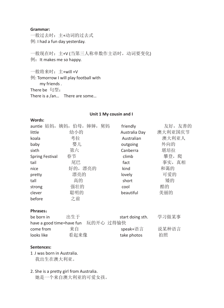 六年级下册英语剑桥Join in知识要点汇总.pdf_第2页