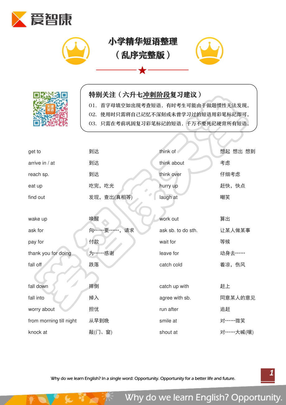 【短语汇编】六升七必备+小学英语短语汇编（乱序版）.pdf_第1页