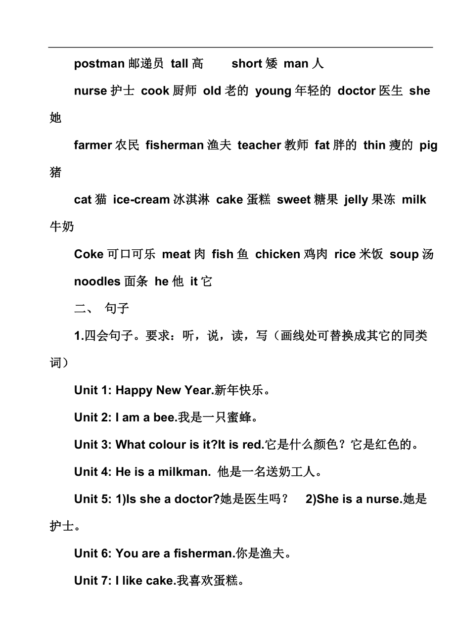 上海版牛津1B-单词句型.doc_第2页