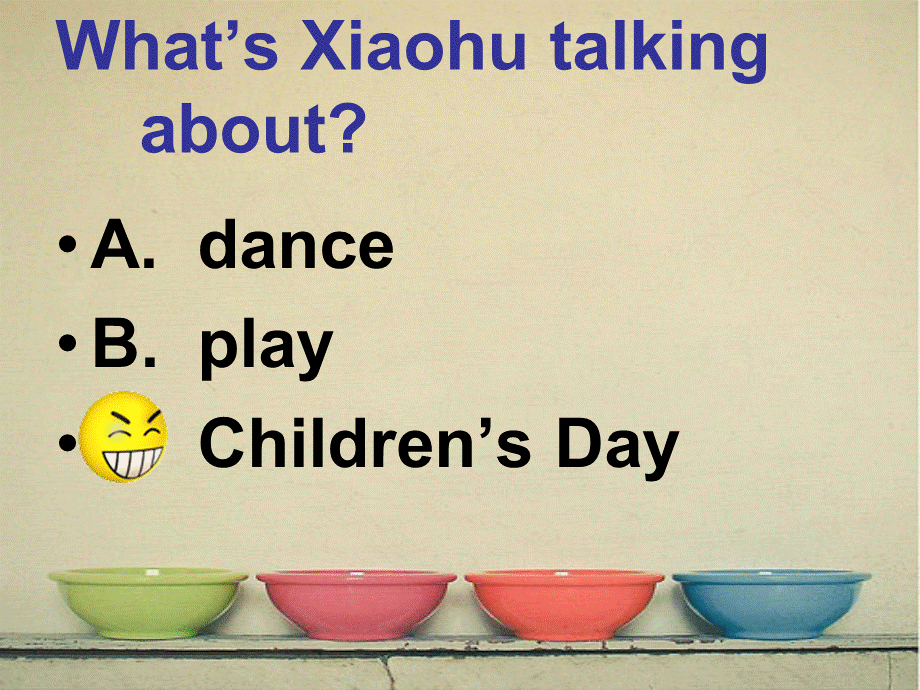 外研版（一起）二下Module 7《Unit 1 It’s Children’s Day today》ppt课件5.ppt_第2页