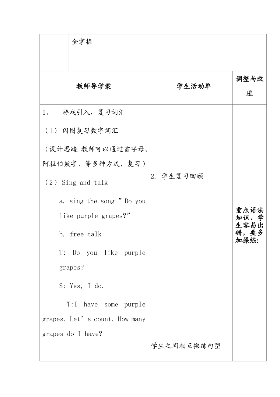 （译林版）四年级英语上册 Unit3 How many（第5课时）教案.doc_第2页