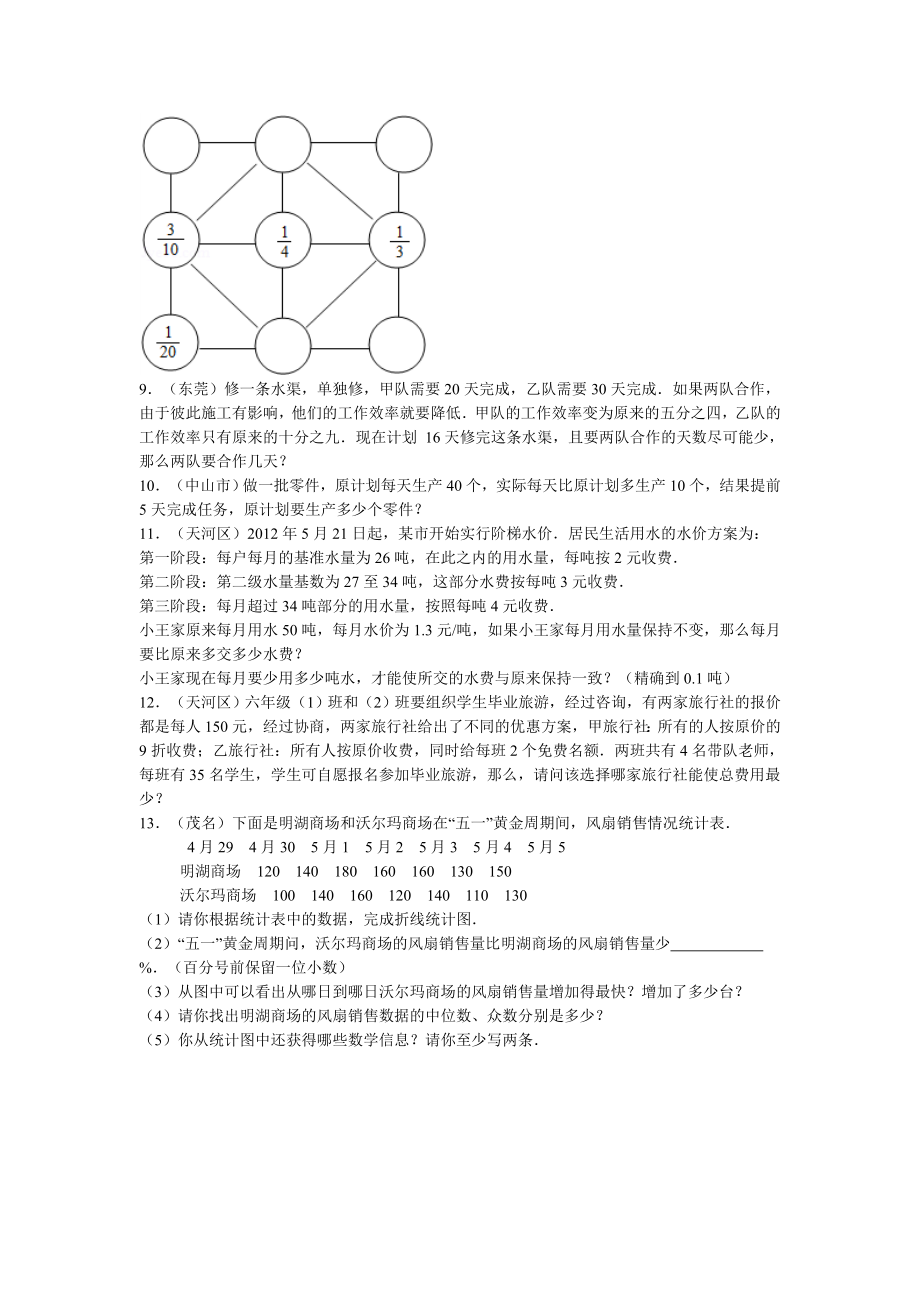 【精品】小升初数学试题精粹100例及解析广东省.doc_第2页