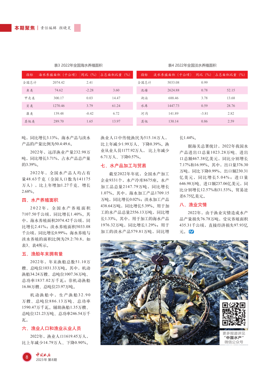 2022年全国渔业经济统计公报.pdf_第2页