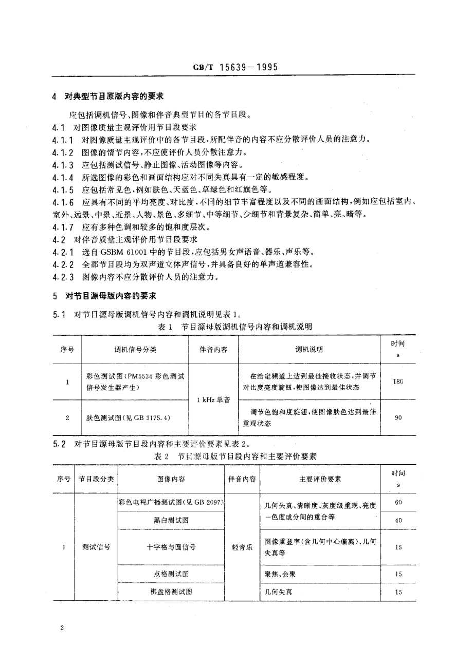 电视广播接收机主观评价节目源 GBT 15639-1995.pdf_第3页