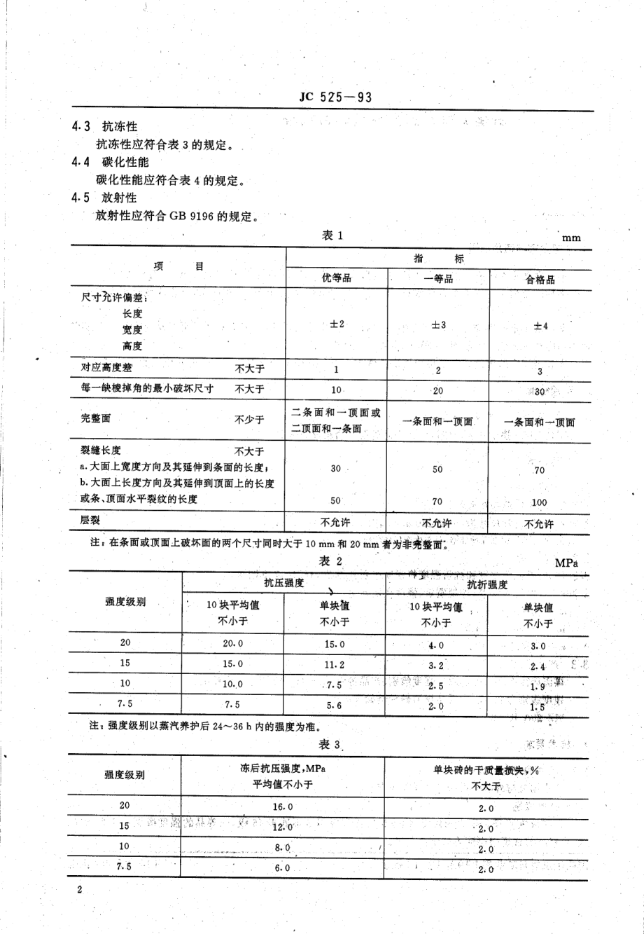 煤渣砖 JC 525-1993.pdf_第3页