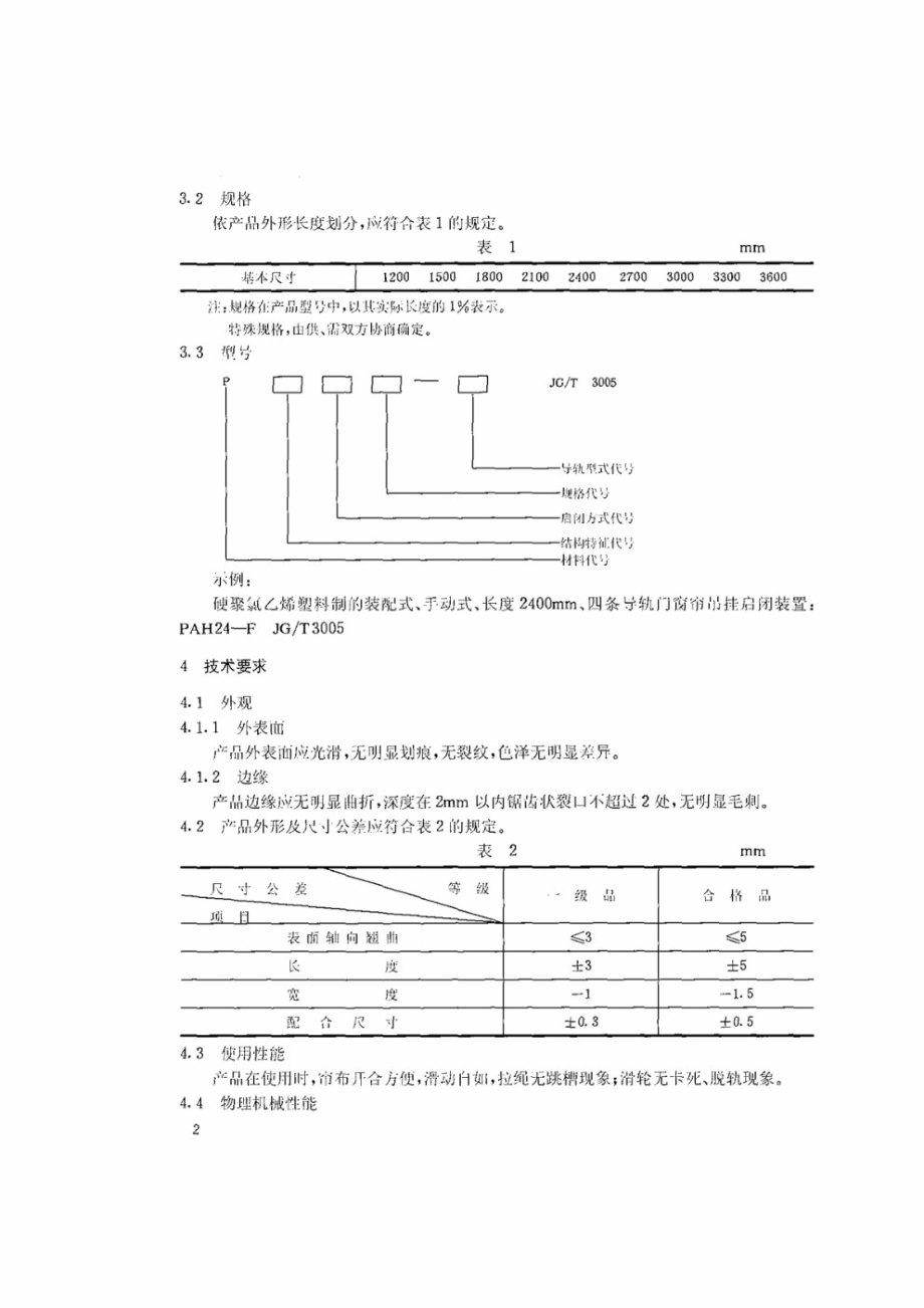 PVC门窗帘吊挂启闭装置 JGT 3005.1-1993.pdf_第3页