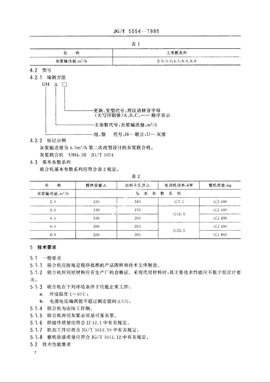 JGT5054-1995 灰浆联合机.pdf_第3页