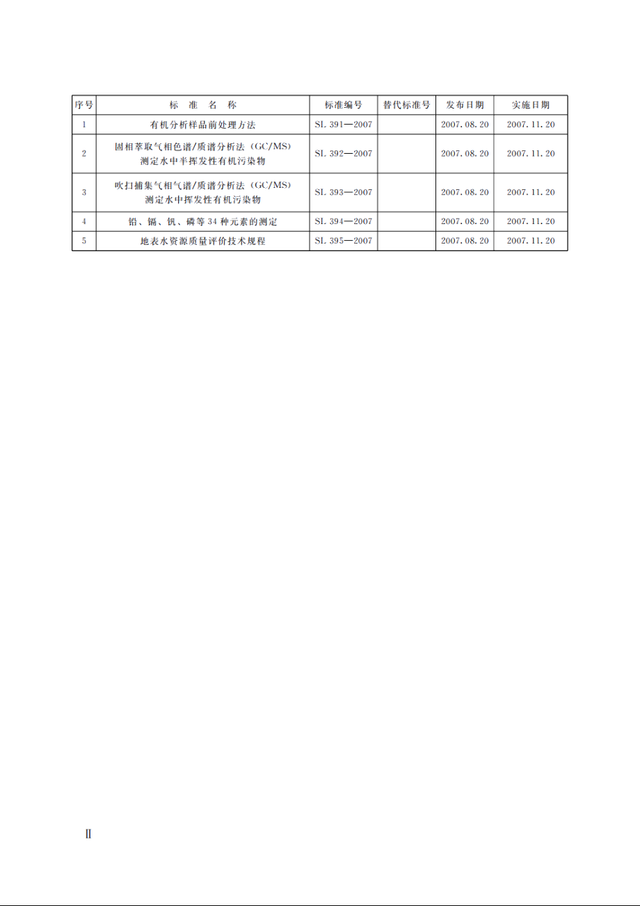 SL 393-2007 吹扫捕集气相色谱质谱分析法（GCMS）测定水中挥发性有机污染物.pdf_第3页