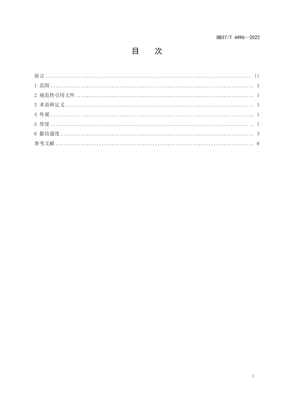 水工混凝土表面涂层质量检测技术规程 DB37T 4496—2022.pdf_第2页