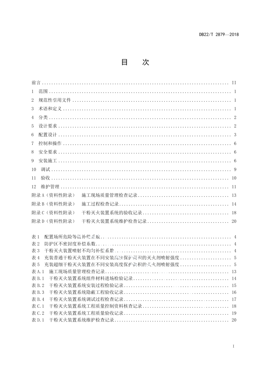 悬挂式干粉灭火装置设计、安装和验收规范 DB22T 2879-2018.pdf_第2页