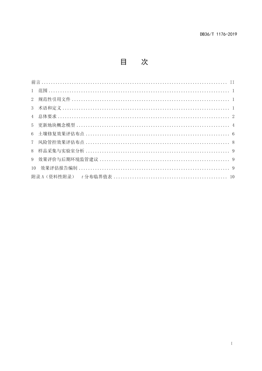 DB36T 1176-2019 污染地块风险管控与土壤修复效果评估技术指南.pdf_第2页