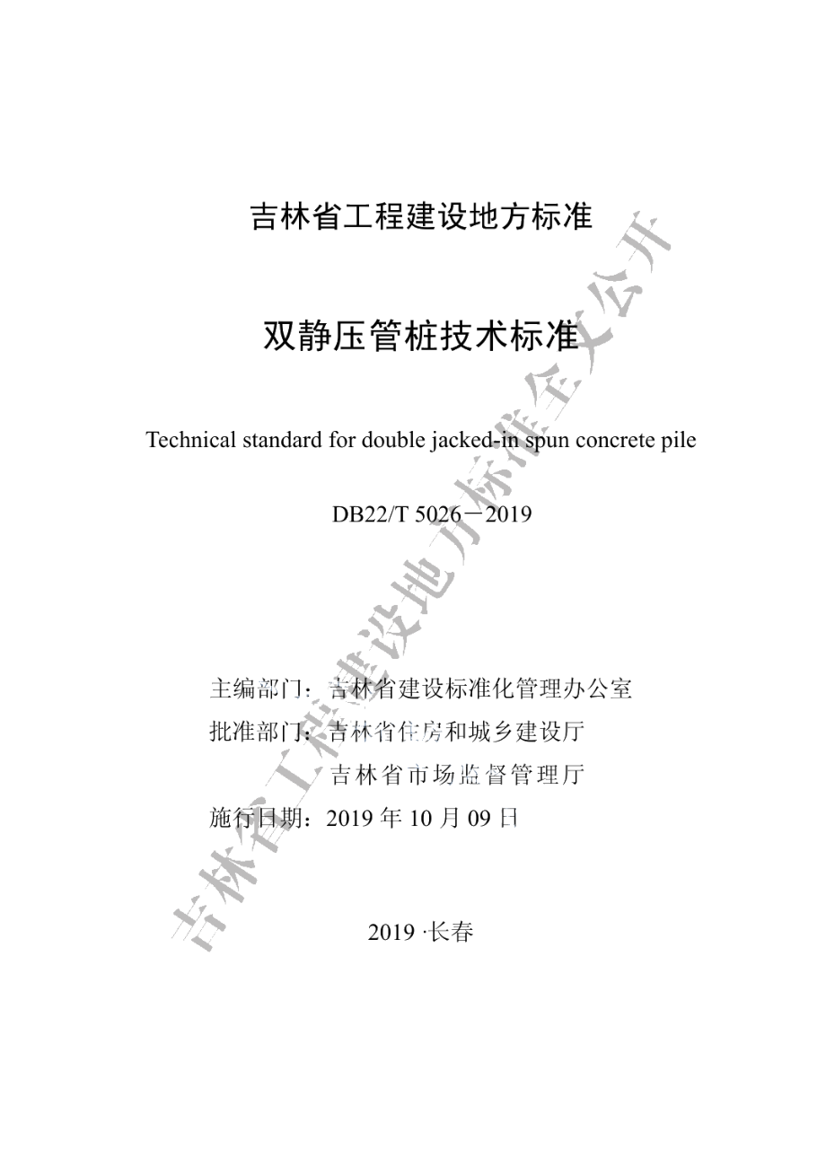 双静压管桩技术标准 DB22T 5026-2019.pdf_第1页