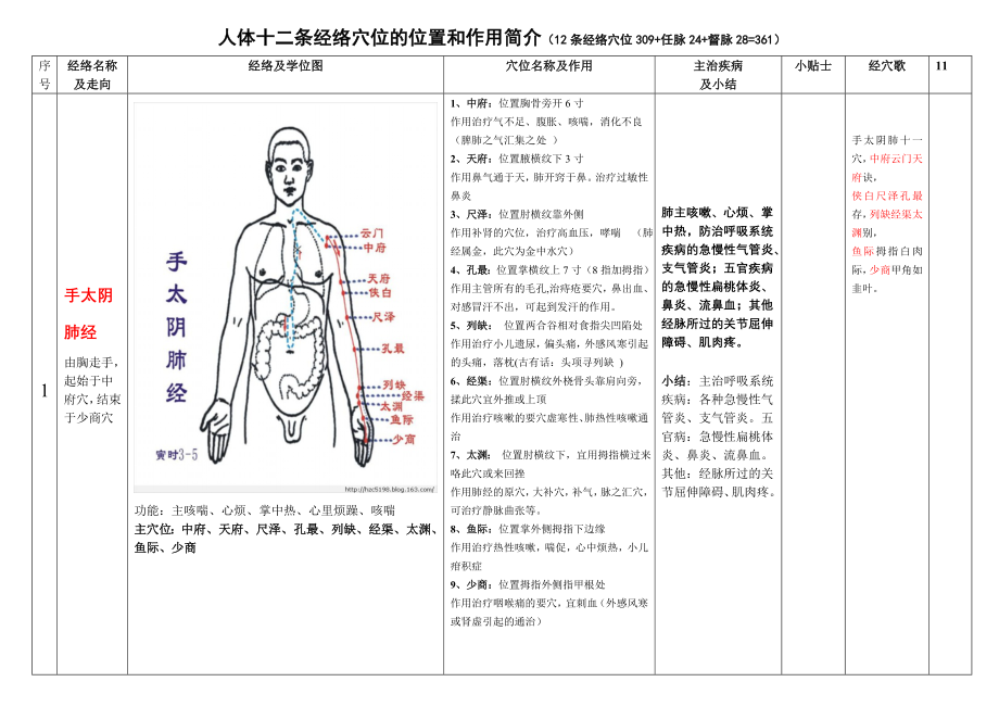 人体十二条经络奇经八脉.doc_第1页