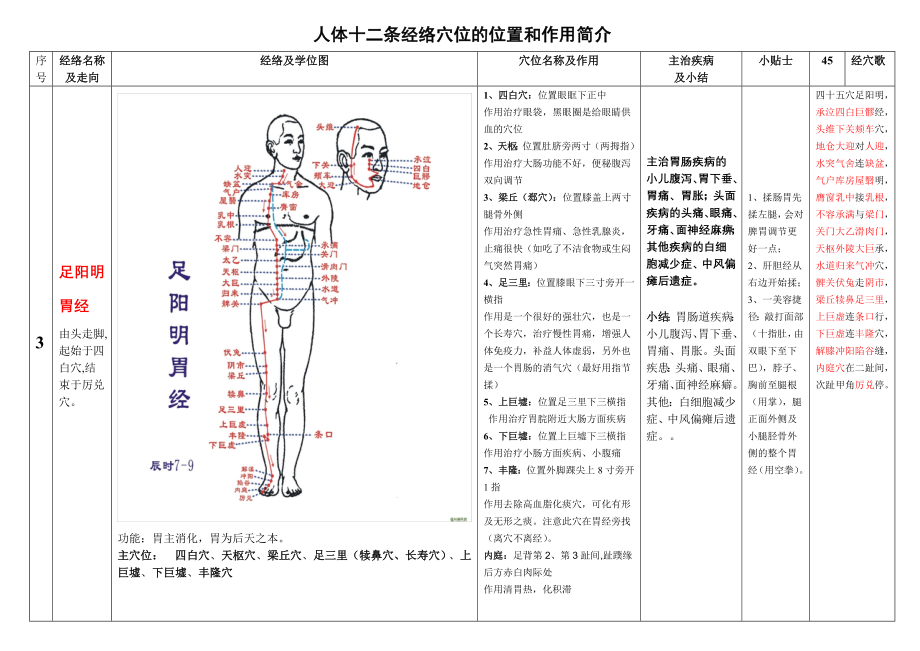 人体十二条经络奇经八脉.doc_第3页