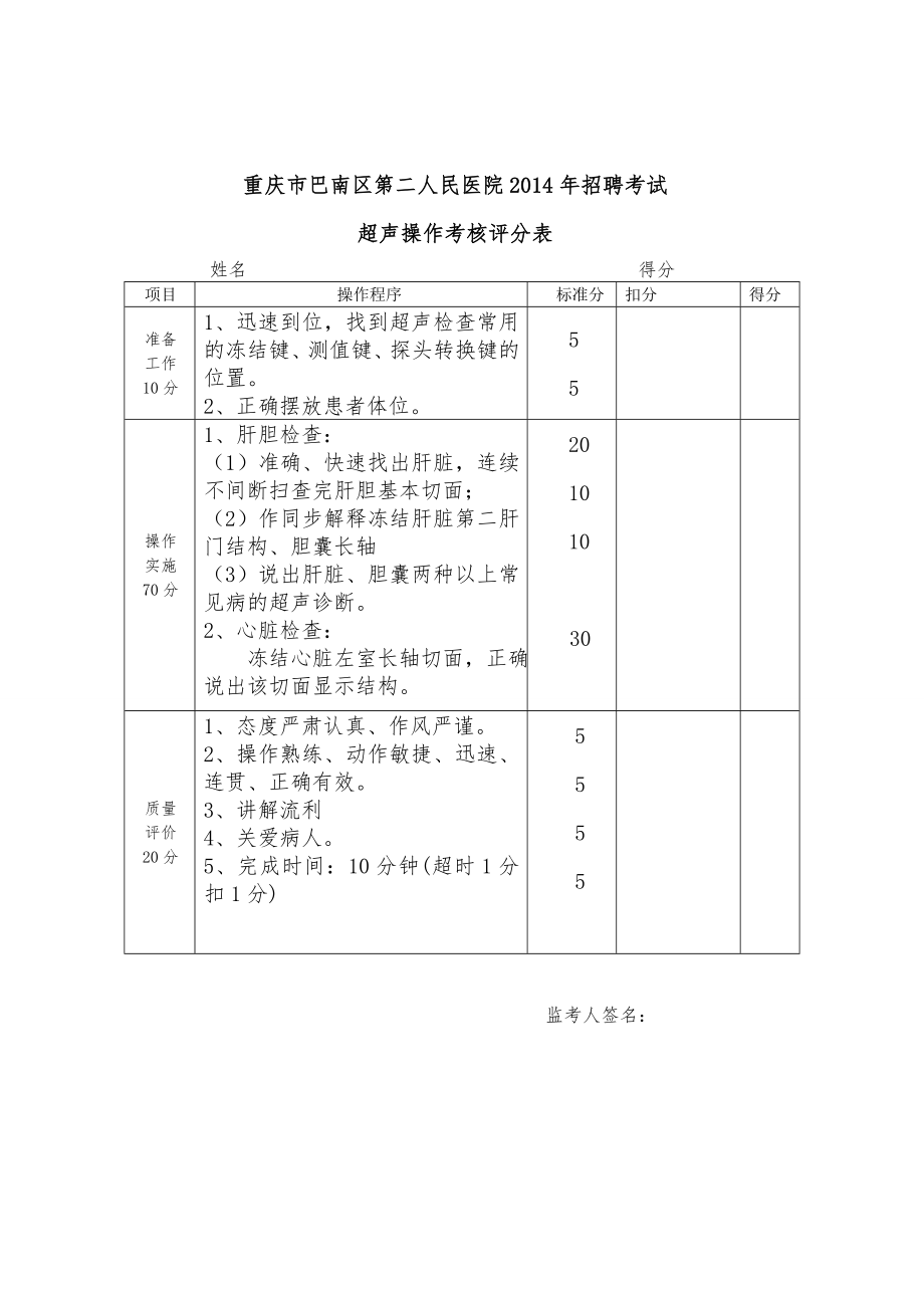 医院招聘医师技能考核标准(含b超哟).doc_第3页