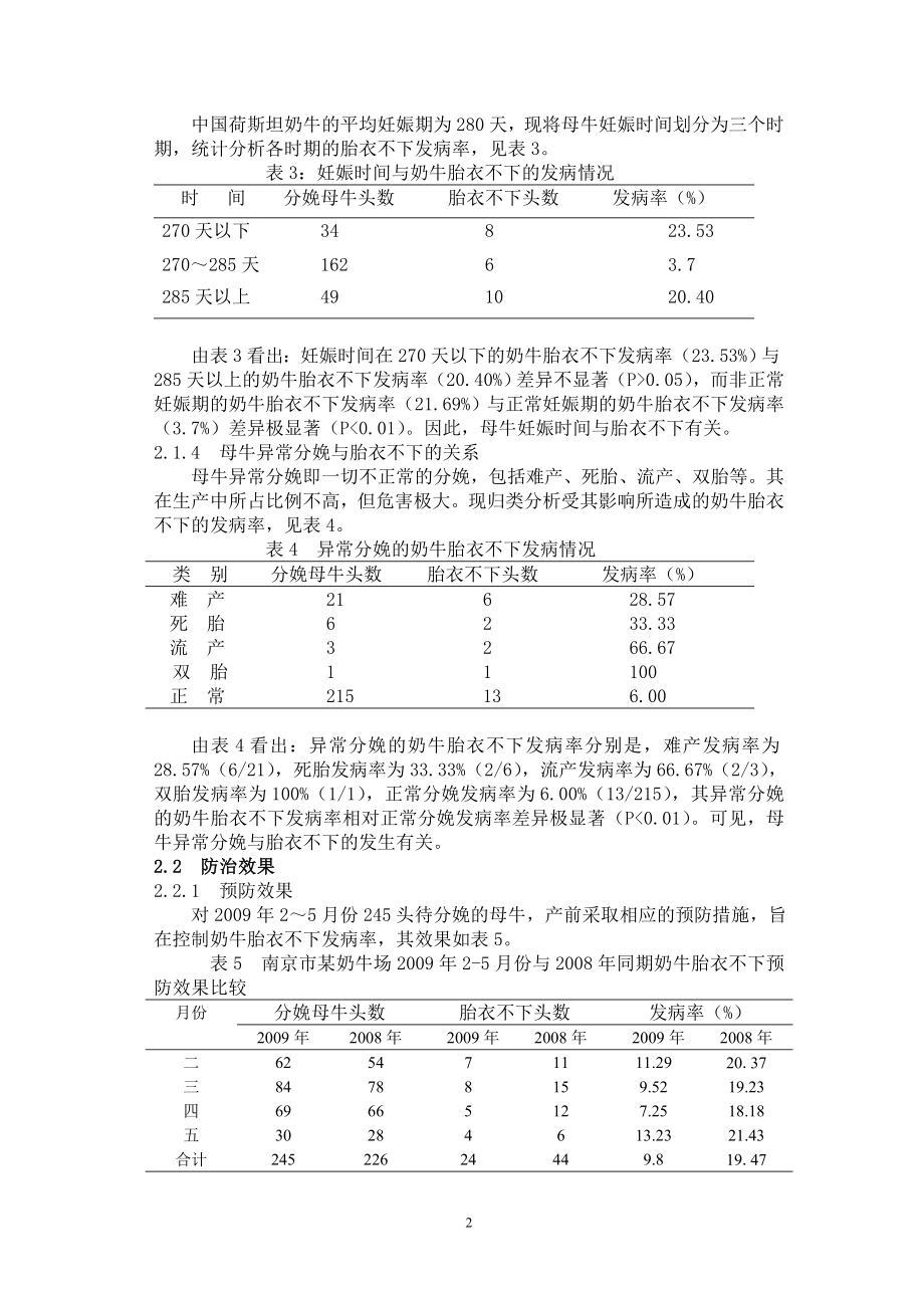 南京某奶牛场奶牛胎衣不下病因及.doc_第3页