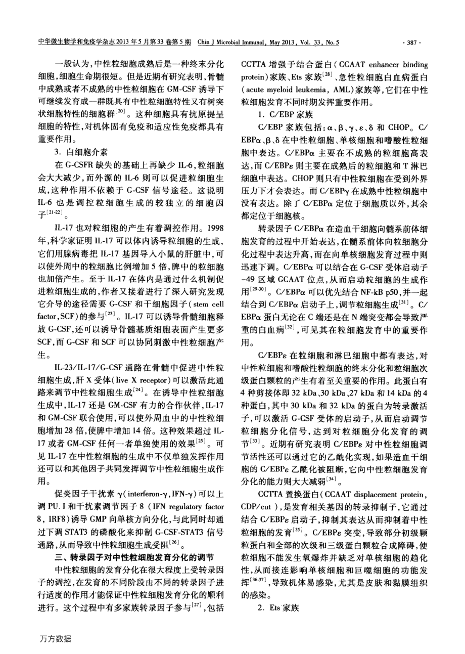 中性粒细胞发育分化调控机制.pdf_第3页