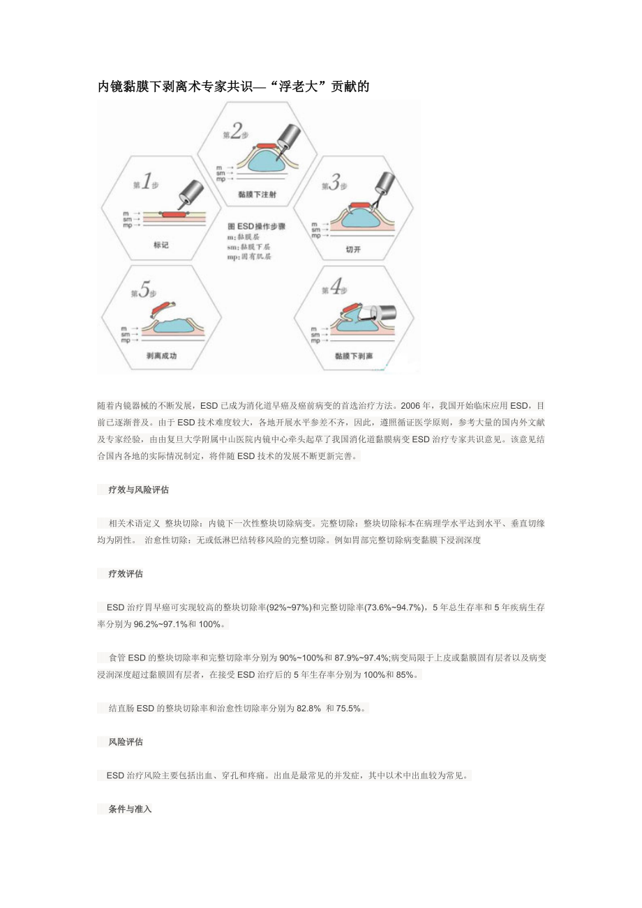 内镜黏膜下剥离术专家共识.doc_第1页