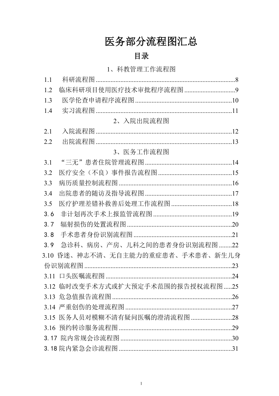 医务工作流程图汇总.doc_第1页