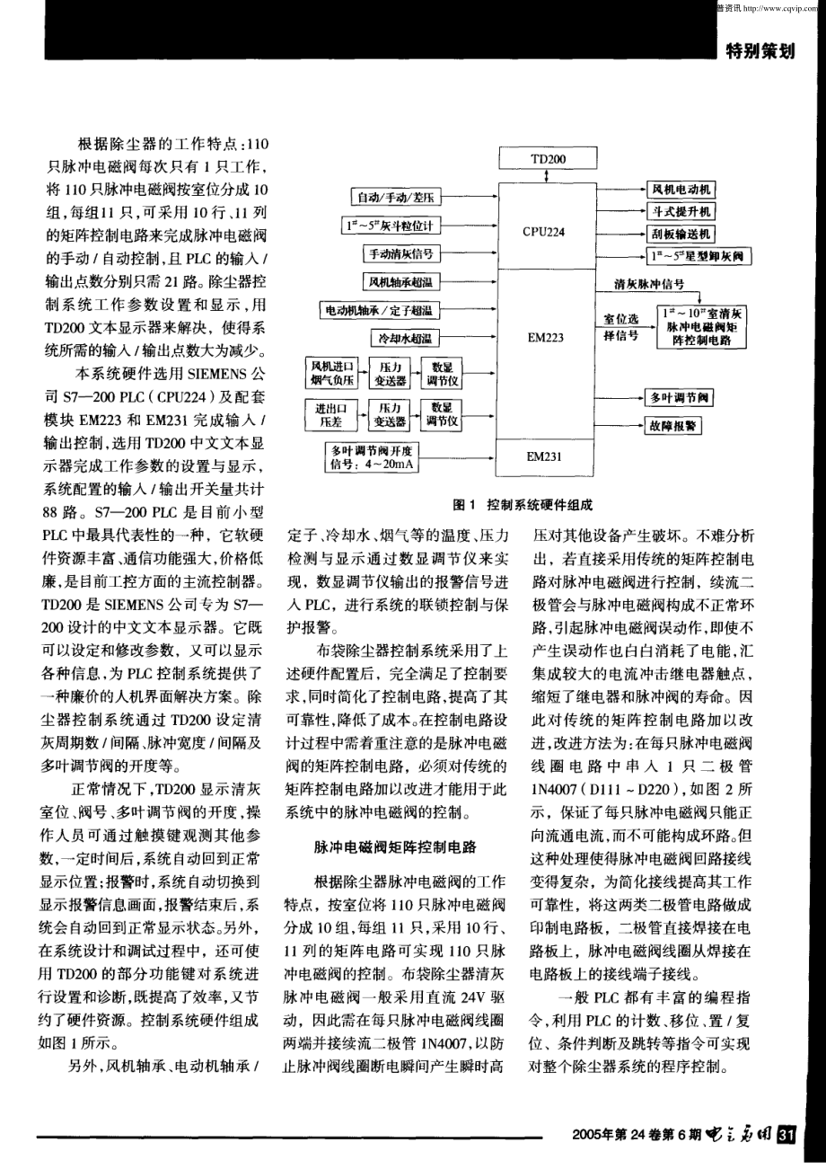 S7—200-PLC在脉冲布袋除尘器控制系统的应用.pdf_第2页