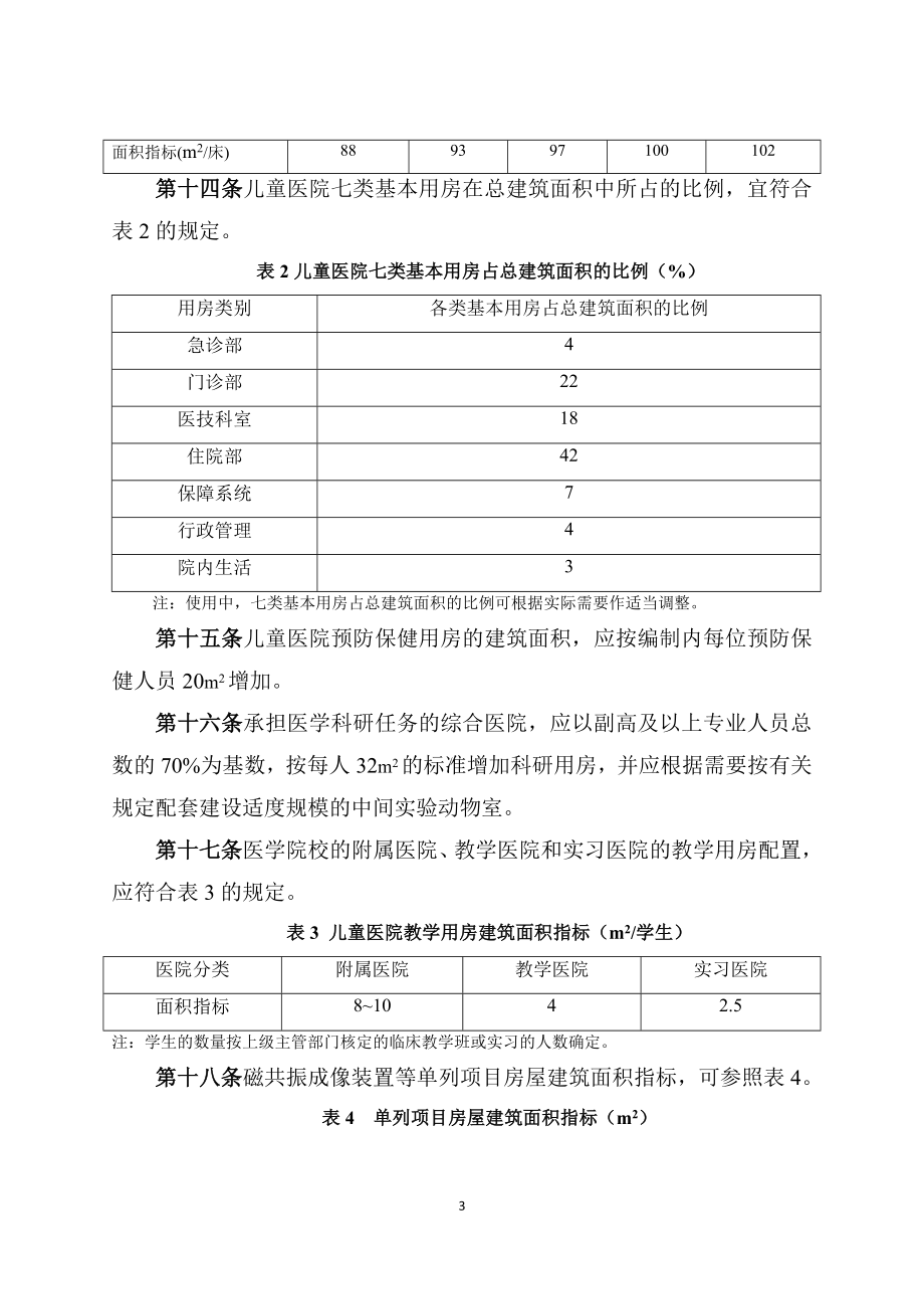 儿童医院建设标准.docx_第3页