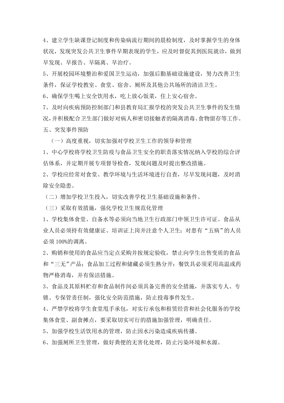 传染病防治及学校突发公共卫生事件应急预案.doc_第2页