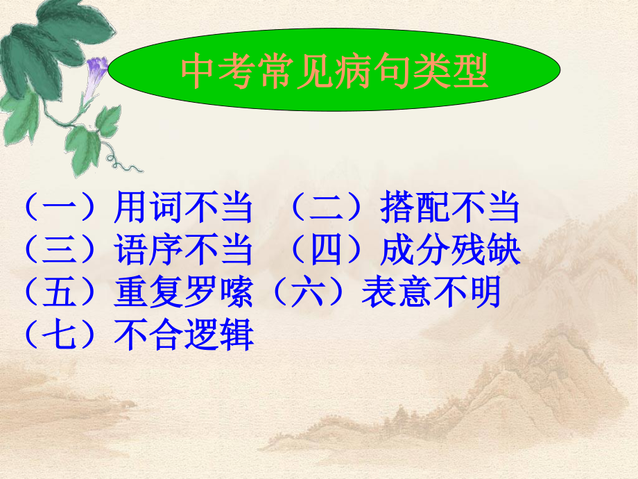 中考复习——病句辨析及修改分析.ppt_第2页