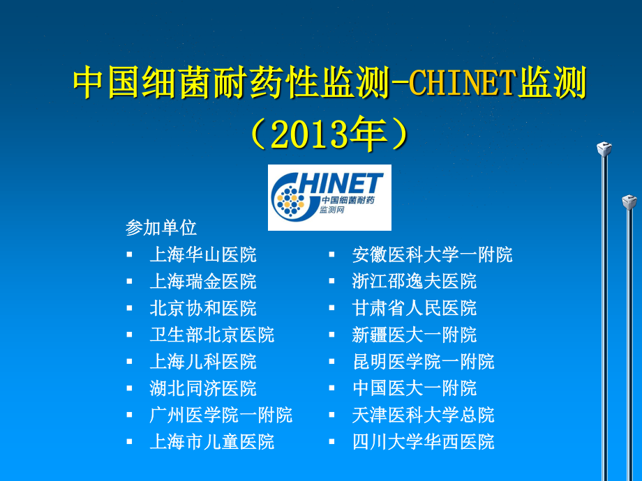 CHINET2013全年耐药监测统计结果.ppt_第1页