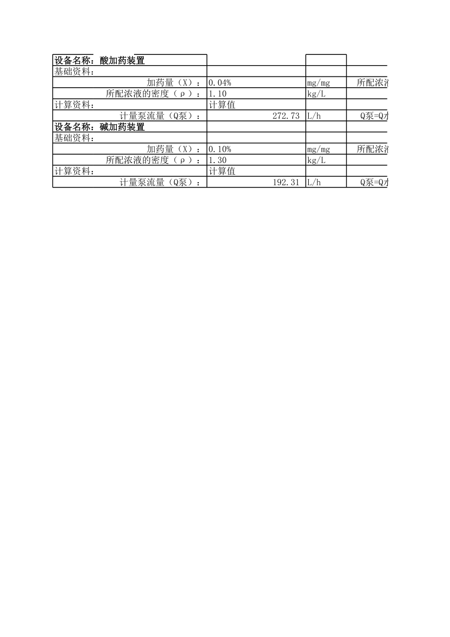 UF及RO加药系统计算书.xls_第3页