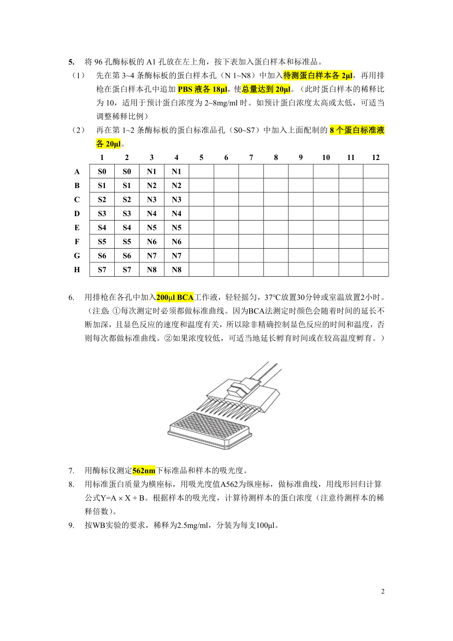 BCA蛋白浓度测定-酶标仪法.doc_第2页