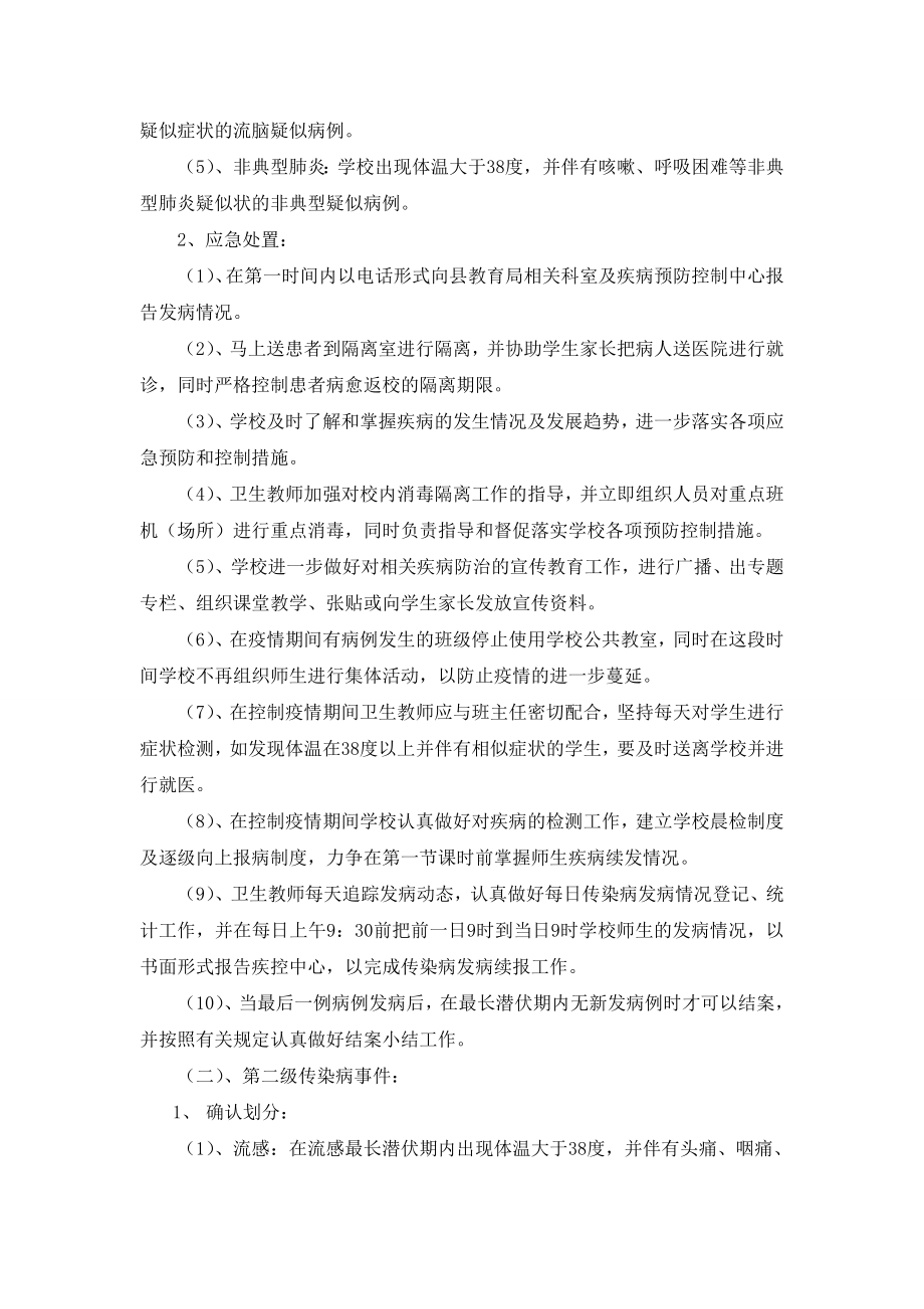 刘拐小学处置公共卫生突发性事件(传染病)应急预案.doc_第2页