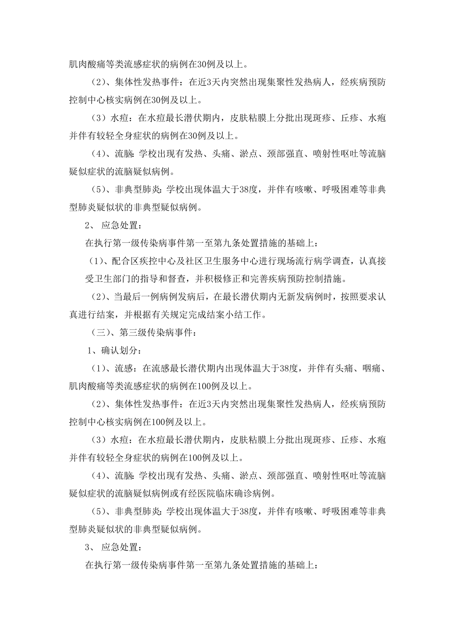 刘拐小学处置公共卫生突发性事件(传染病)应急预案.doc_第3页