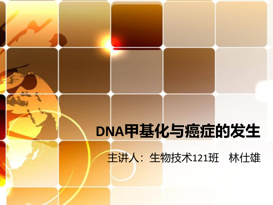 DNA甲基化与癌症的发生.ppt_第1页